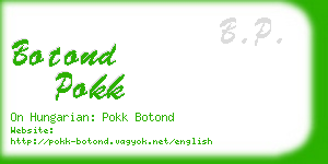 botond pokk business card